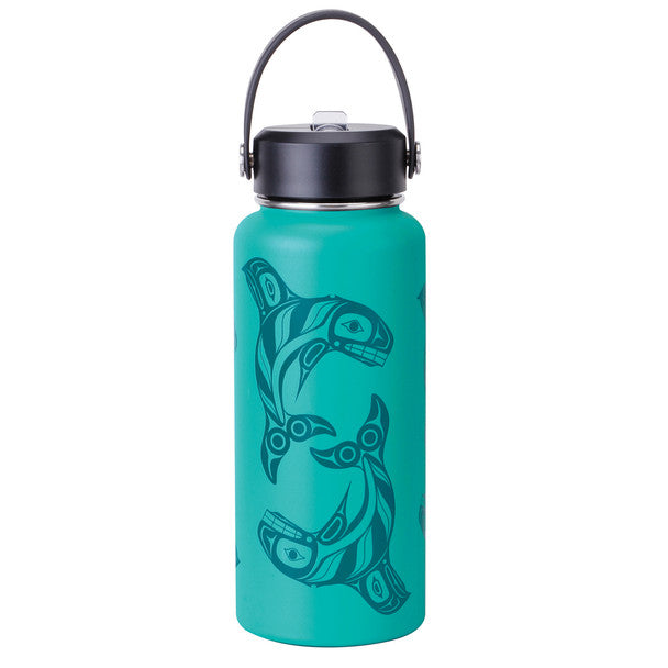 Wide Mouth Insulated Bottles Killer Whale 32oz