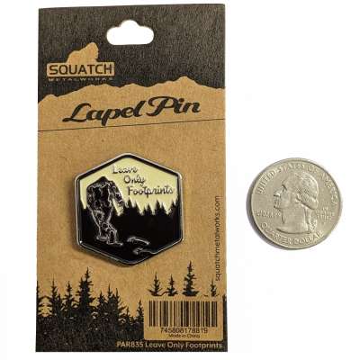 Leave Only Footprints Forest Pin