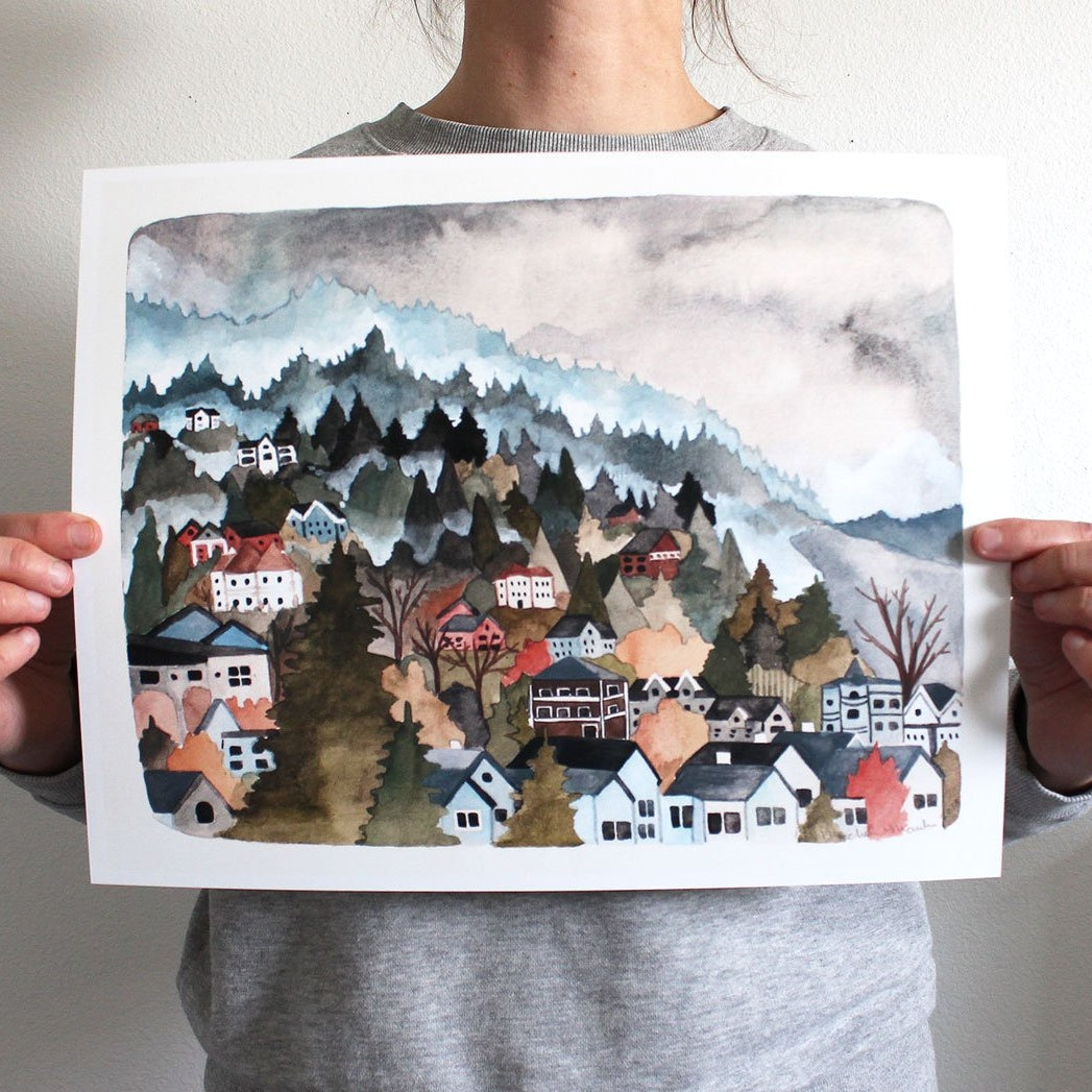 Northwest Hills Art Print