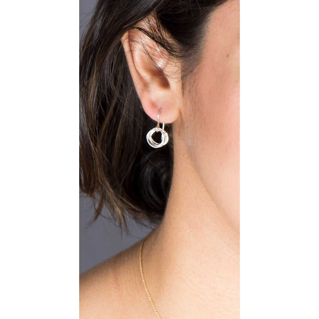 Spiraling Circle Earrings