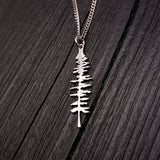 Handcrafted Sterling Silver Sitka Spruce Tree Pendant