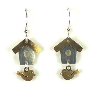 Birdhouse Earrings