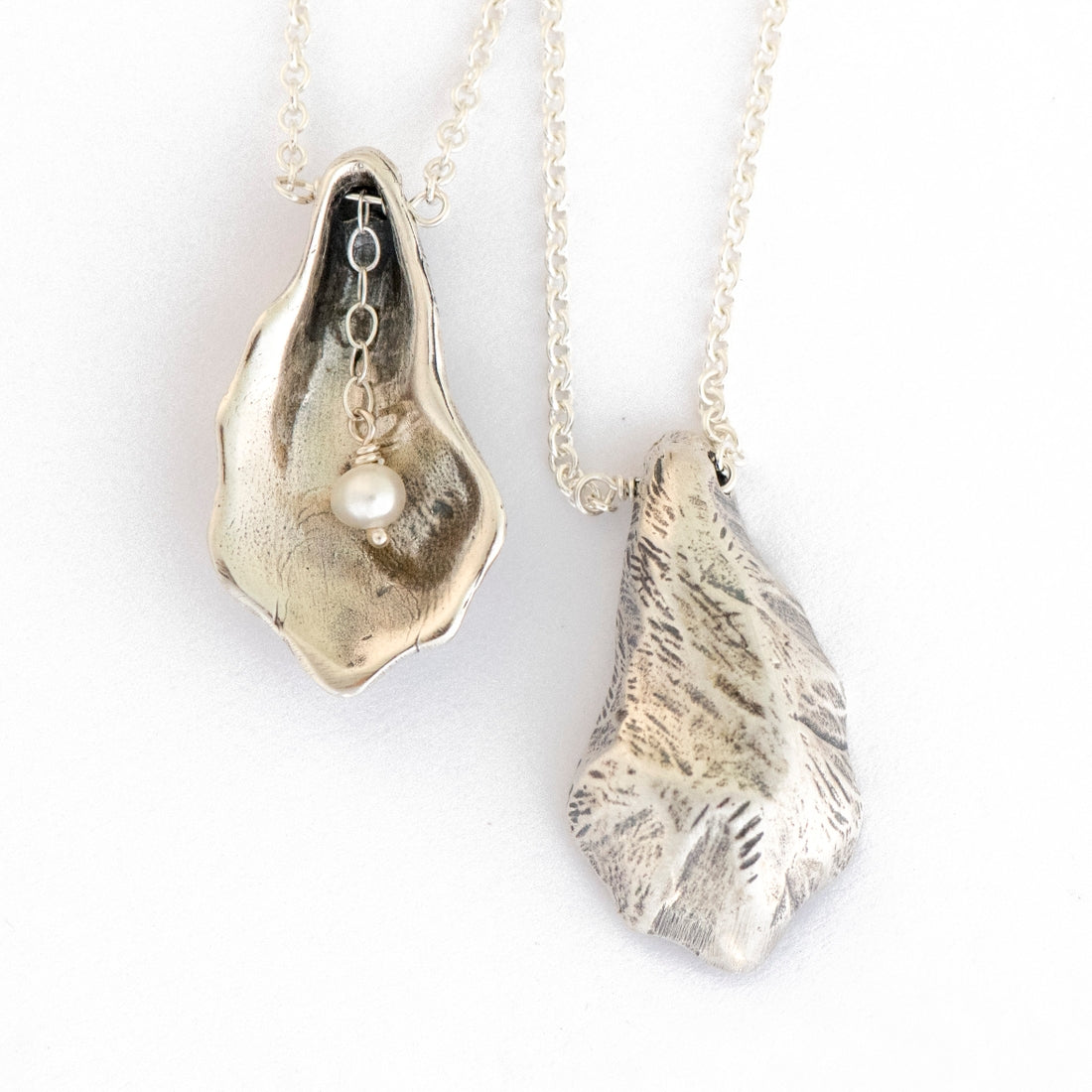 The Oyster Pearl Necklace | Sterling Silver