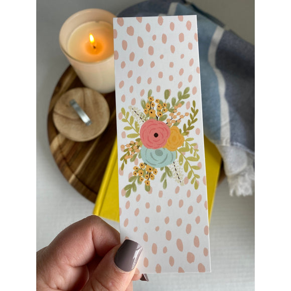 Floral and Dots Bookmark