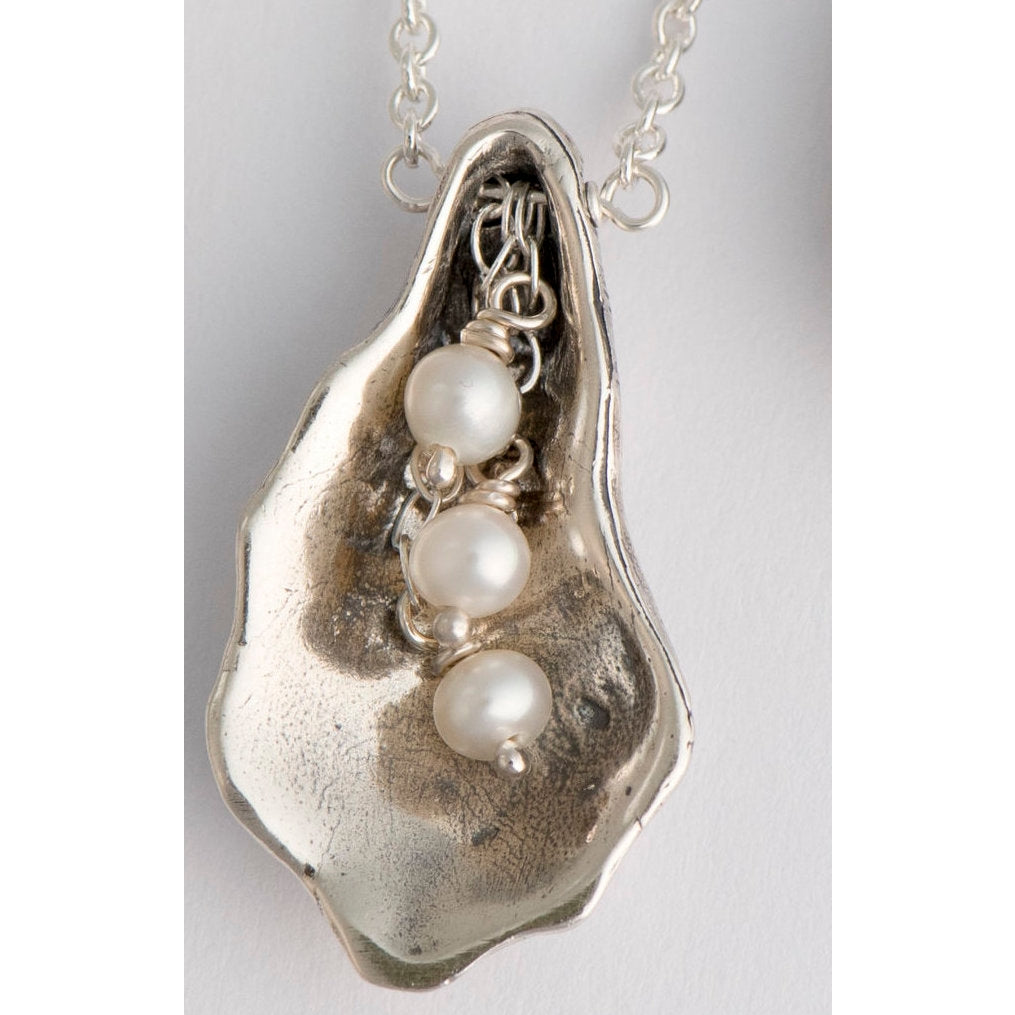 The Oyster Pearl Necklace | Sterling Silver