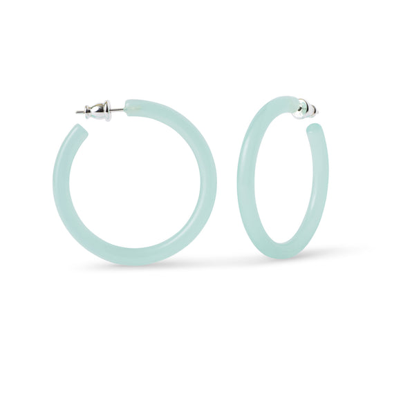 40mm Thin Hoop Collection | Jade