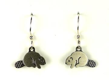 Beaver Earring Nickel/Silver
