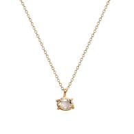 Herkimer Diamond Necklace in Gold Vermeil