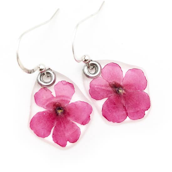 Hot Pink Verbena Earrings