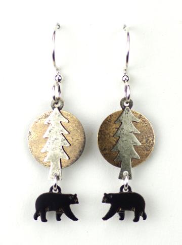 Tree disk w/ Black Bear
