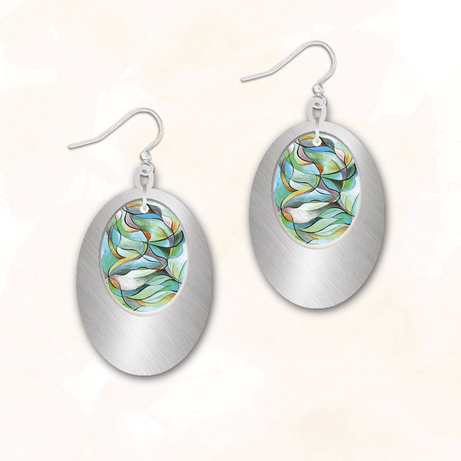 6COS - Illustrated Light - Abstract Earrings