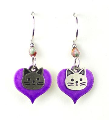 Small Cat Face on Heart