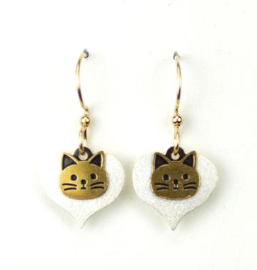 Small Cat Face on Heart