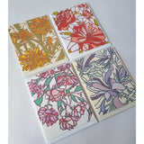 Assorted Flower Blank Note Card Set of 8 / Fine Art Cards