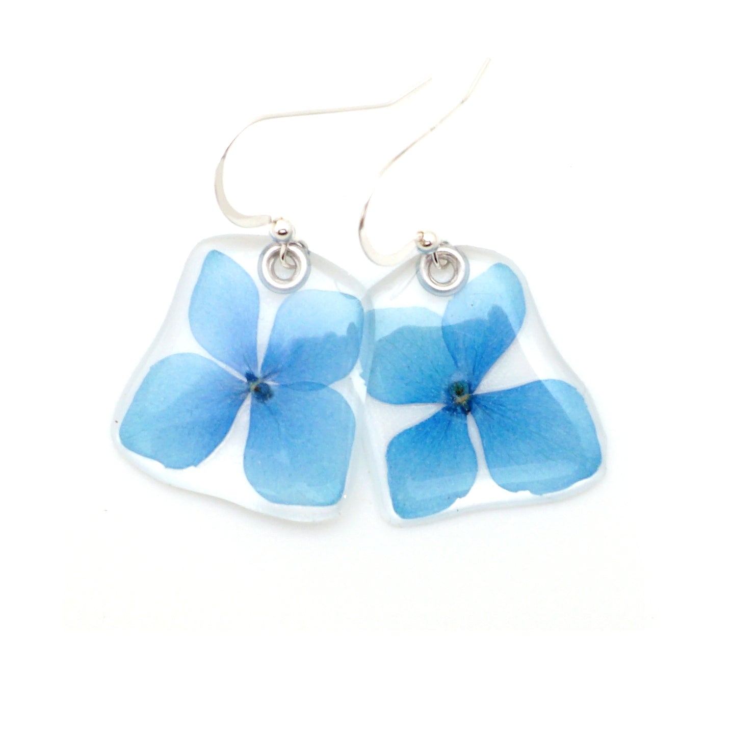 Blue Hydrangea Earrrings