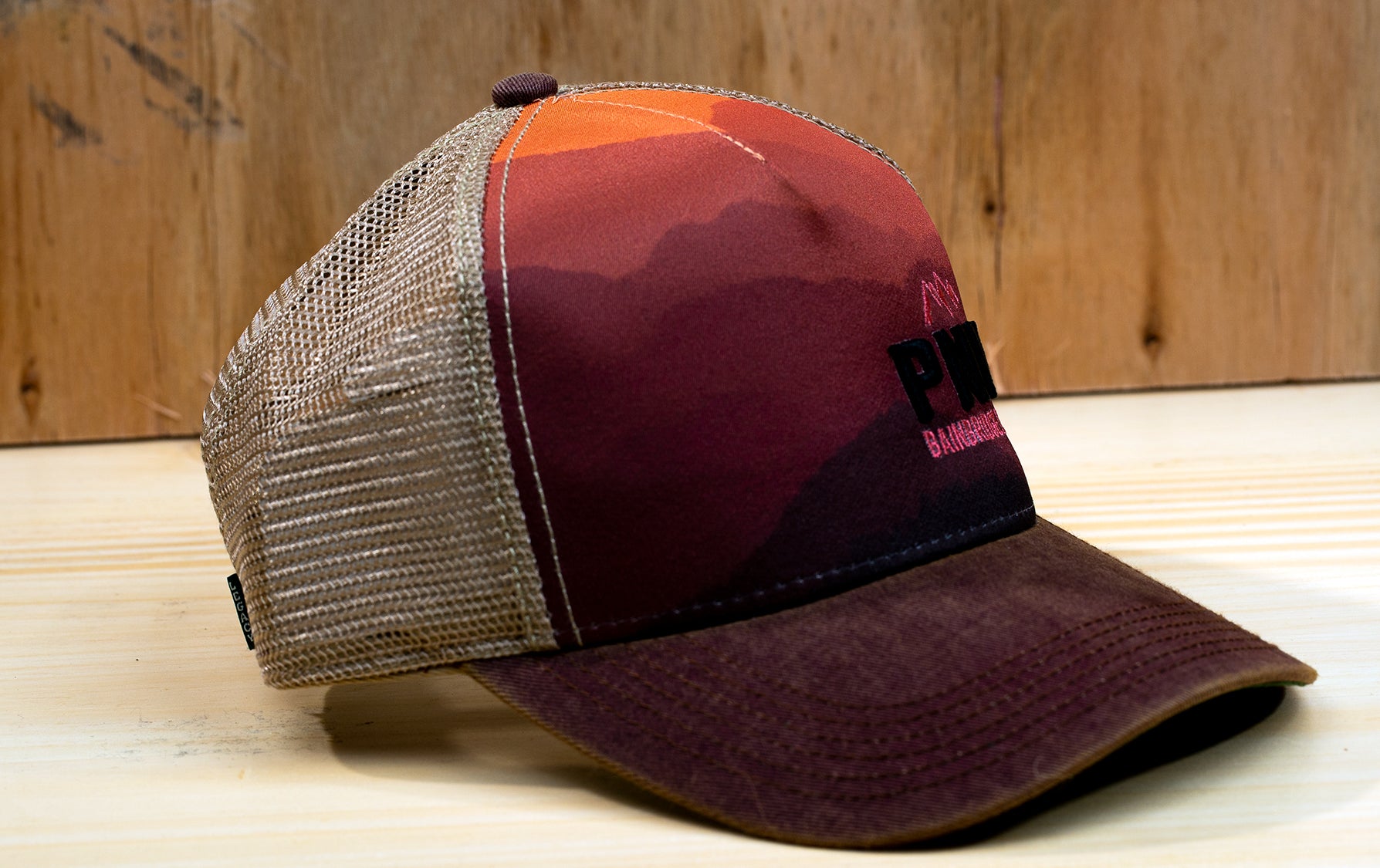 Bainbridge PNW Mountain Sunset Trucker Hat