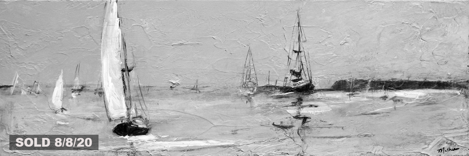 Bustling Harbor - Christopher Mathie Fine Art