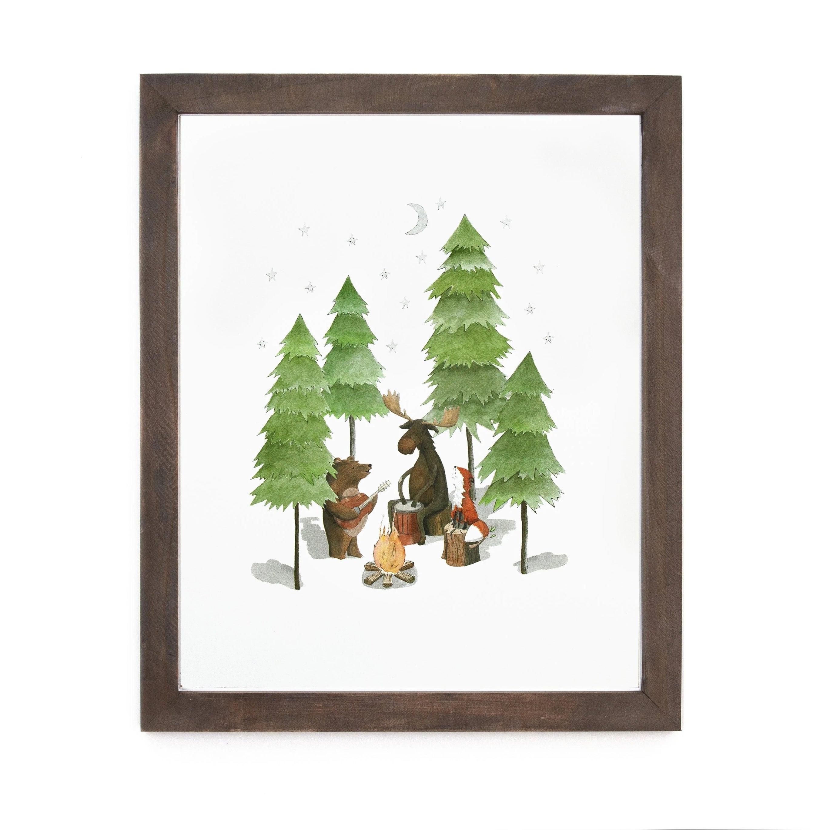Camp Songs Wall Art (Natural Framed)