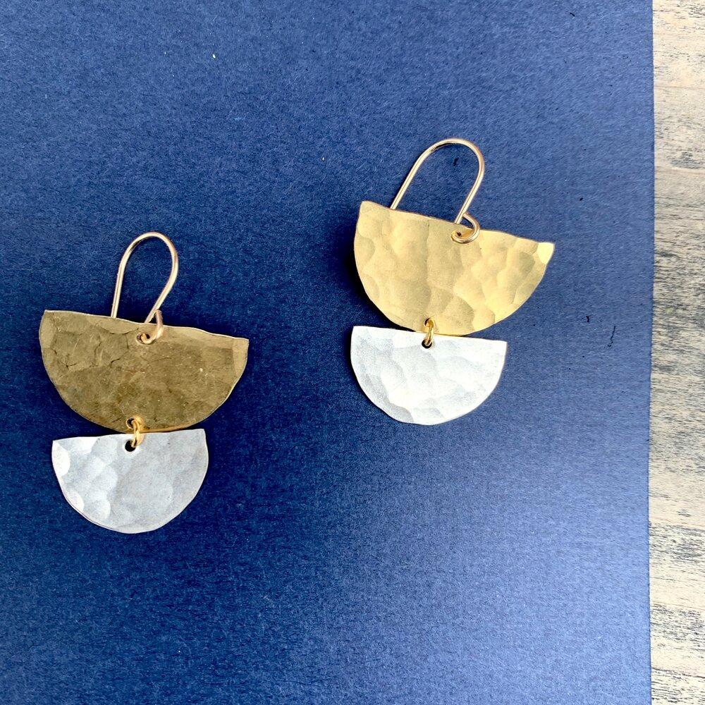Celeste Earrings Mixed Metal