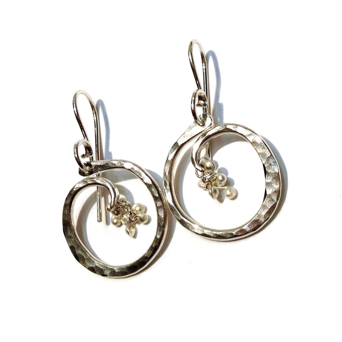 Circle of Life with Caviar Earrings- Small SS