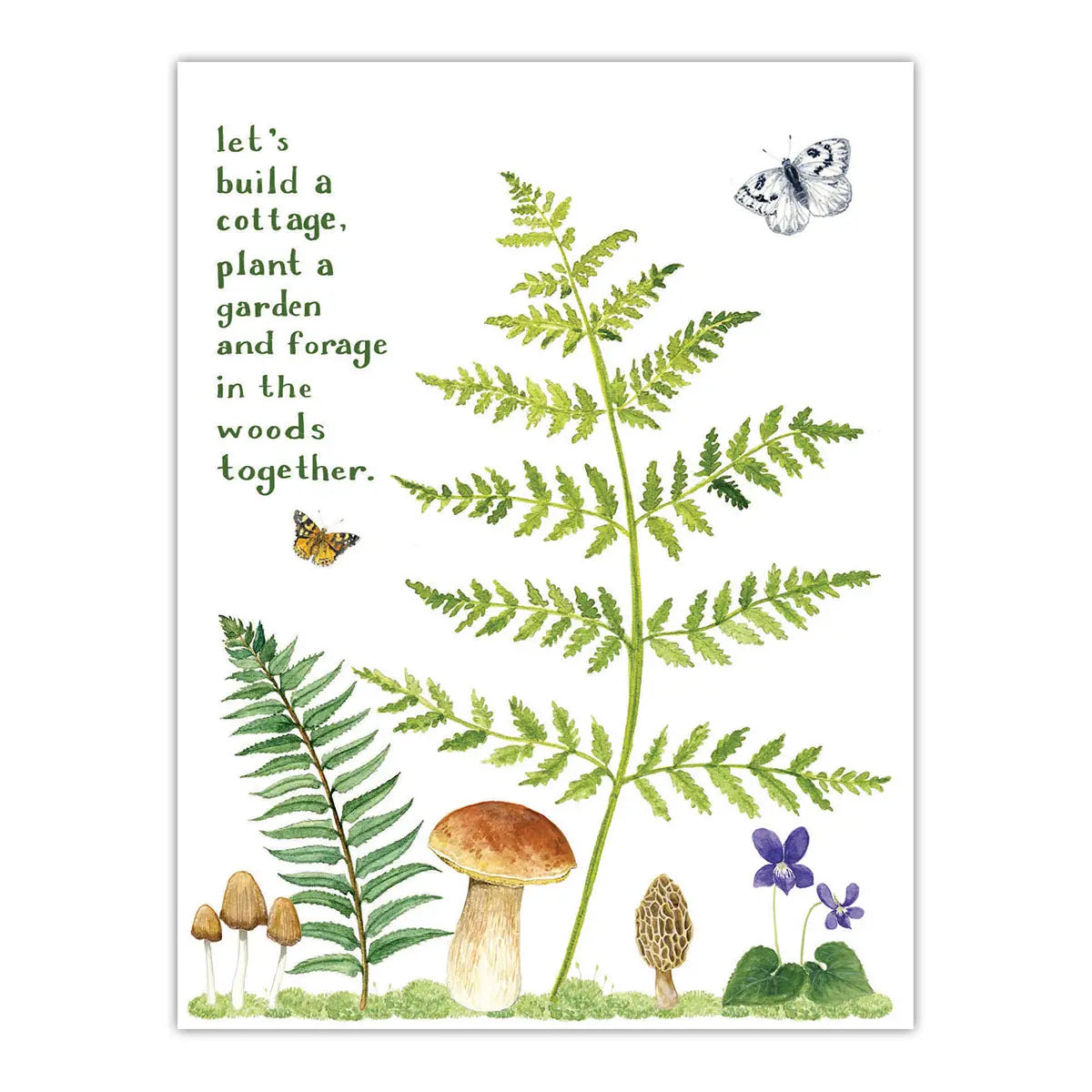 Cottagecore Love and Friendship Card - Valentine's Day Card