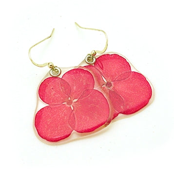 Pink Hydrangea Earrings