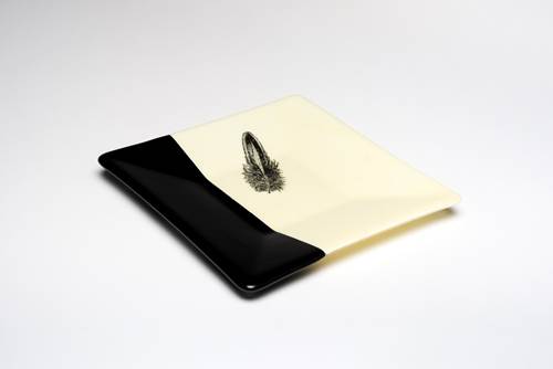 Feather Plate 9.5" x 9.5"