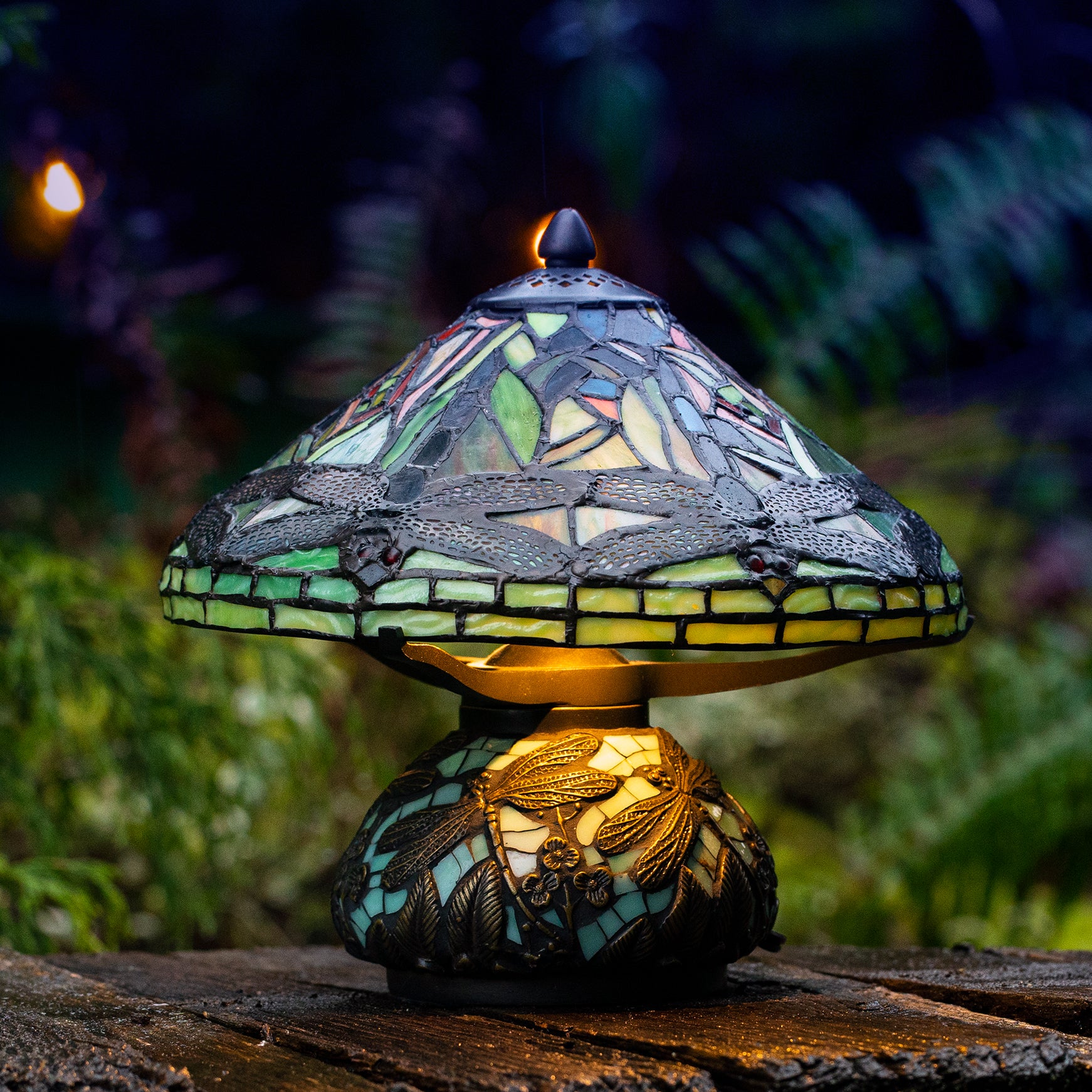 Dragonfly Lamp | Stained Glass