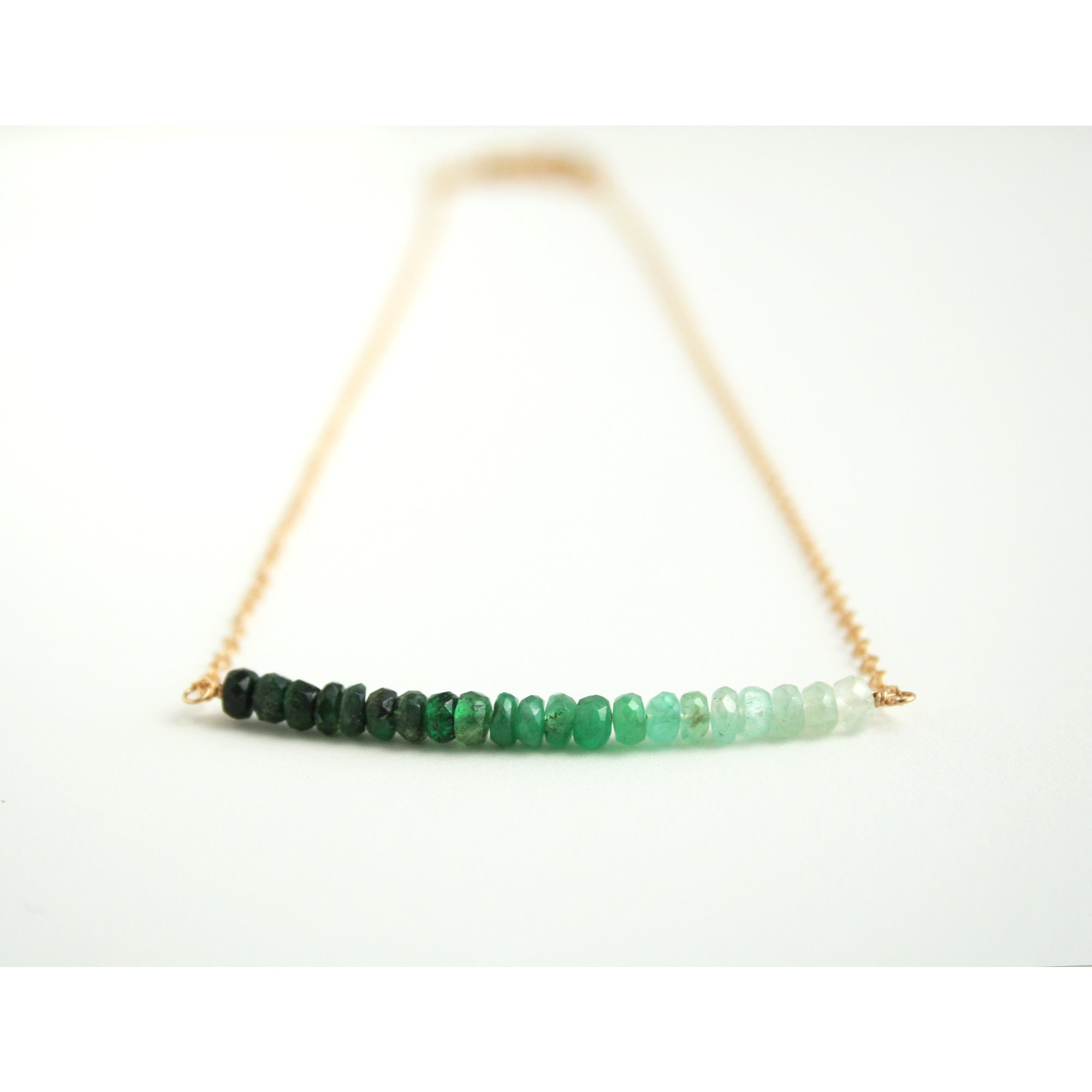 Emerald Ombre Necklace