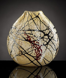 Flat Vase Cherry Blossom