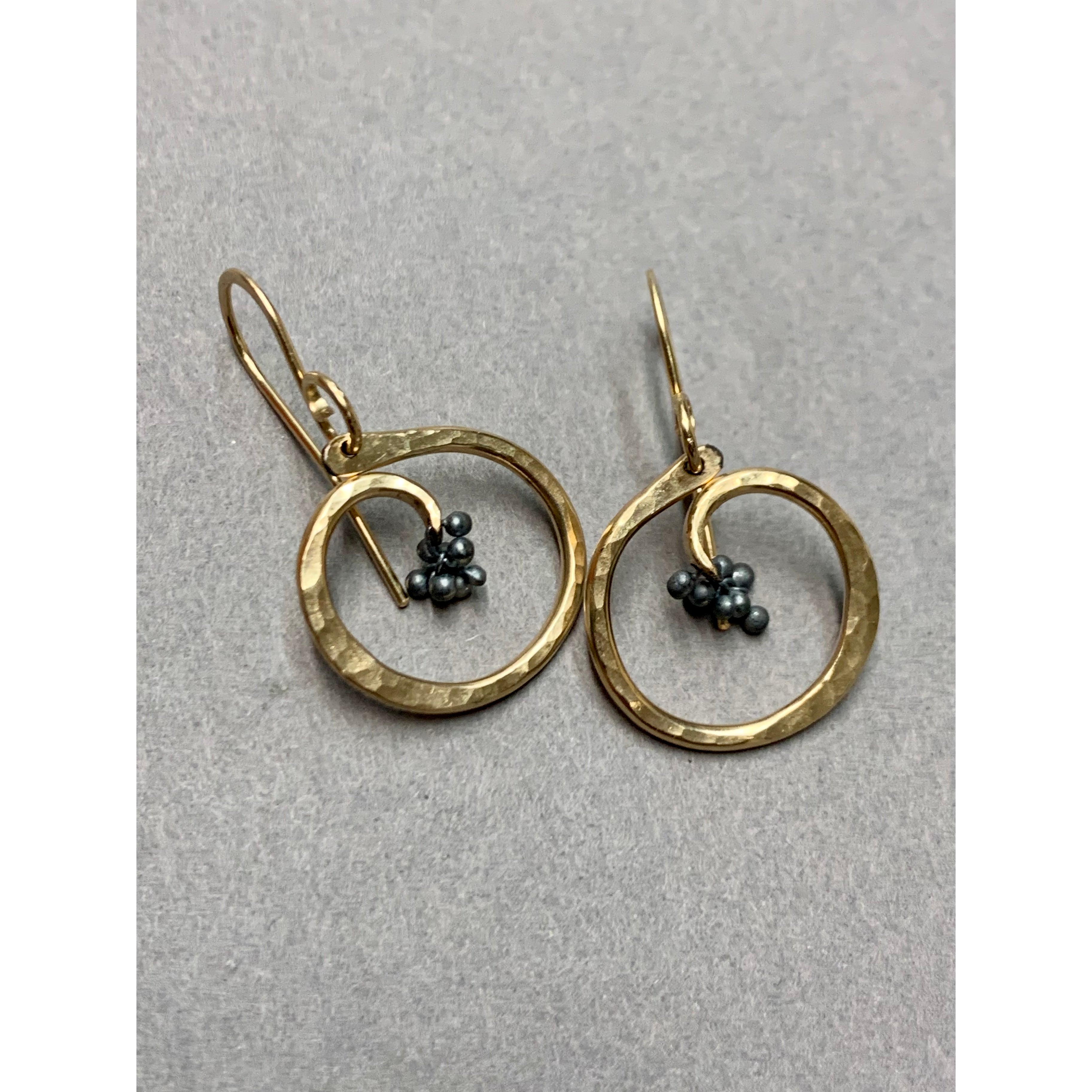 Circle of Life with Caviar Earrings- Small GFOX