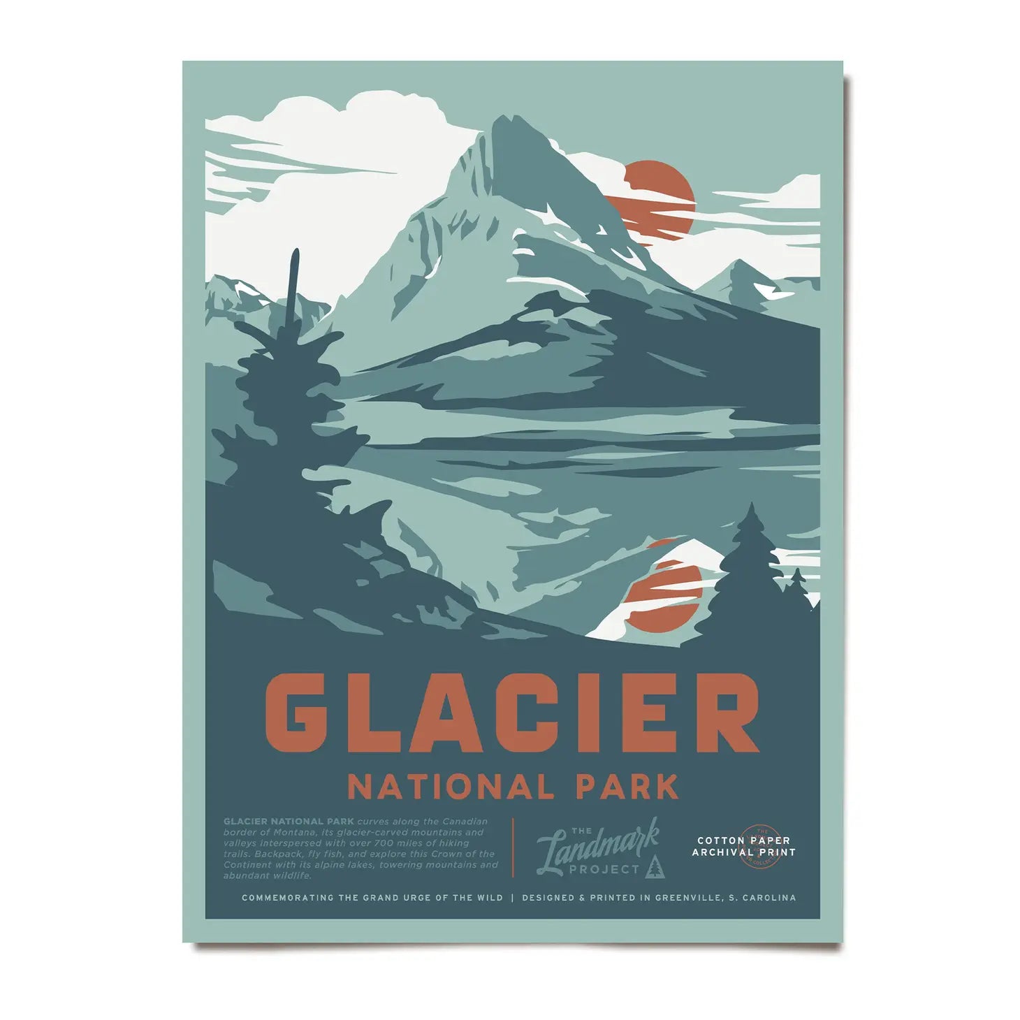 Glacier National Park Poster