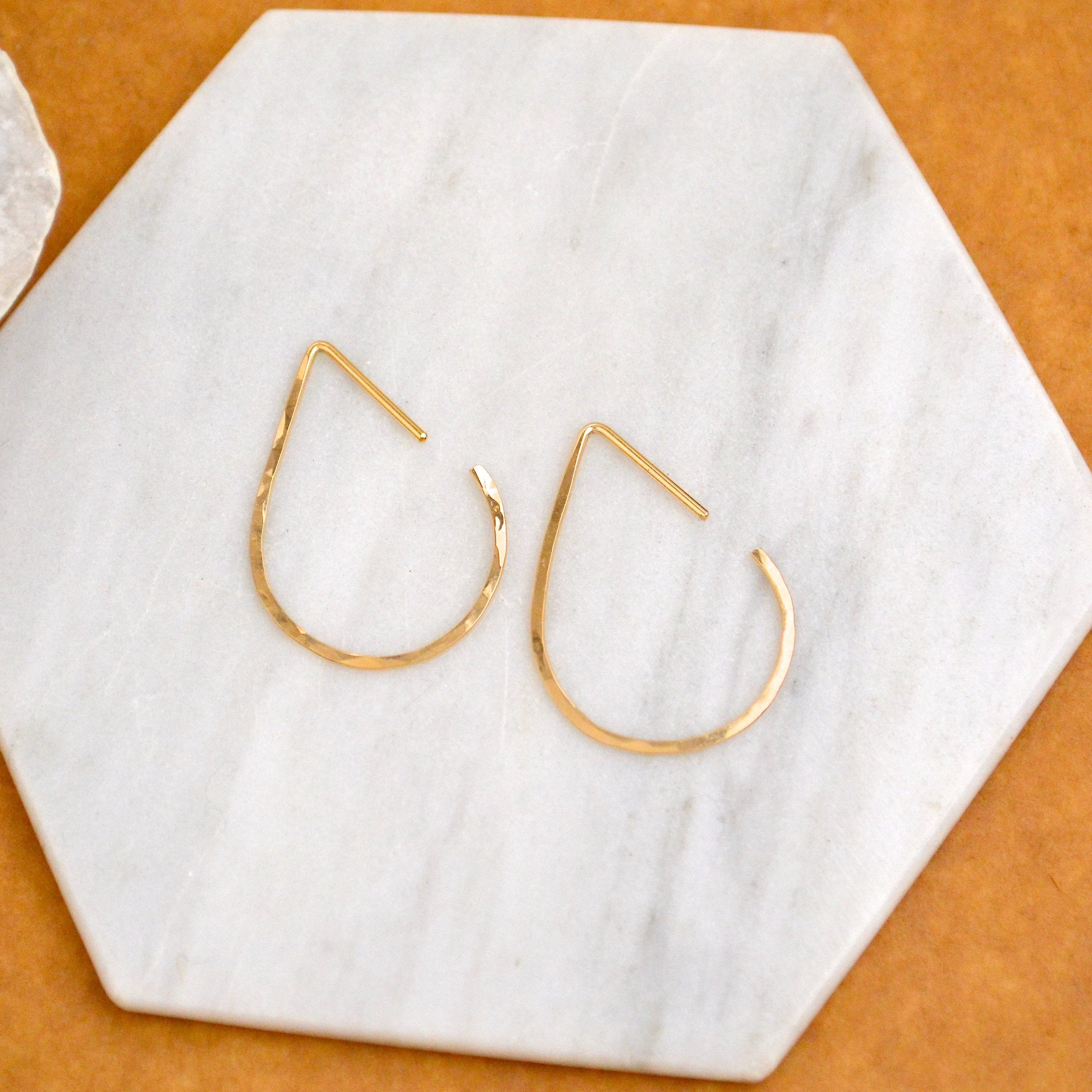 The Point Hoop Earrings