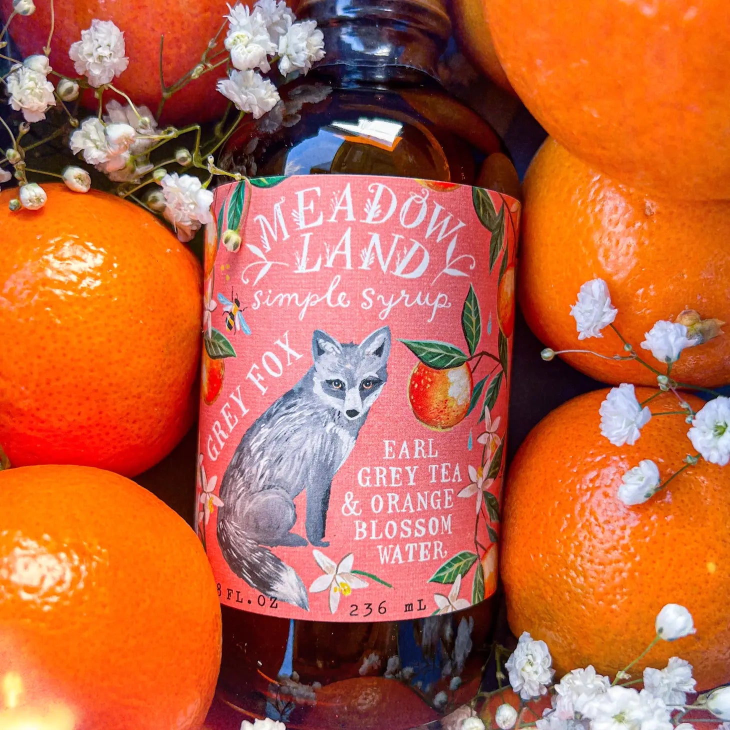 Grey Fox Simple Syrup 16 oz (Hand Pump)