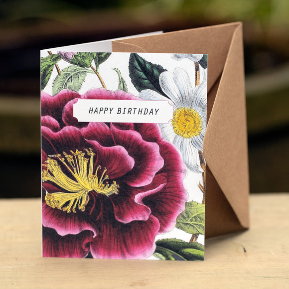 Birthday Blossom Card | Botanical Art