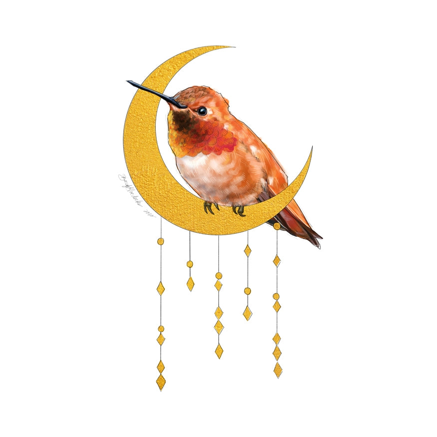 Hummer in the Moon | Art Print