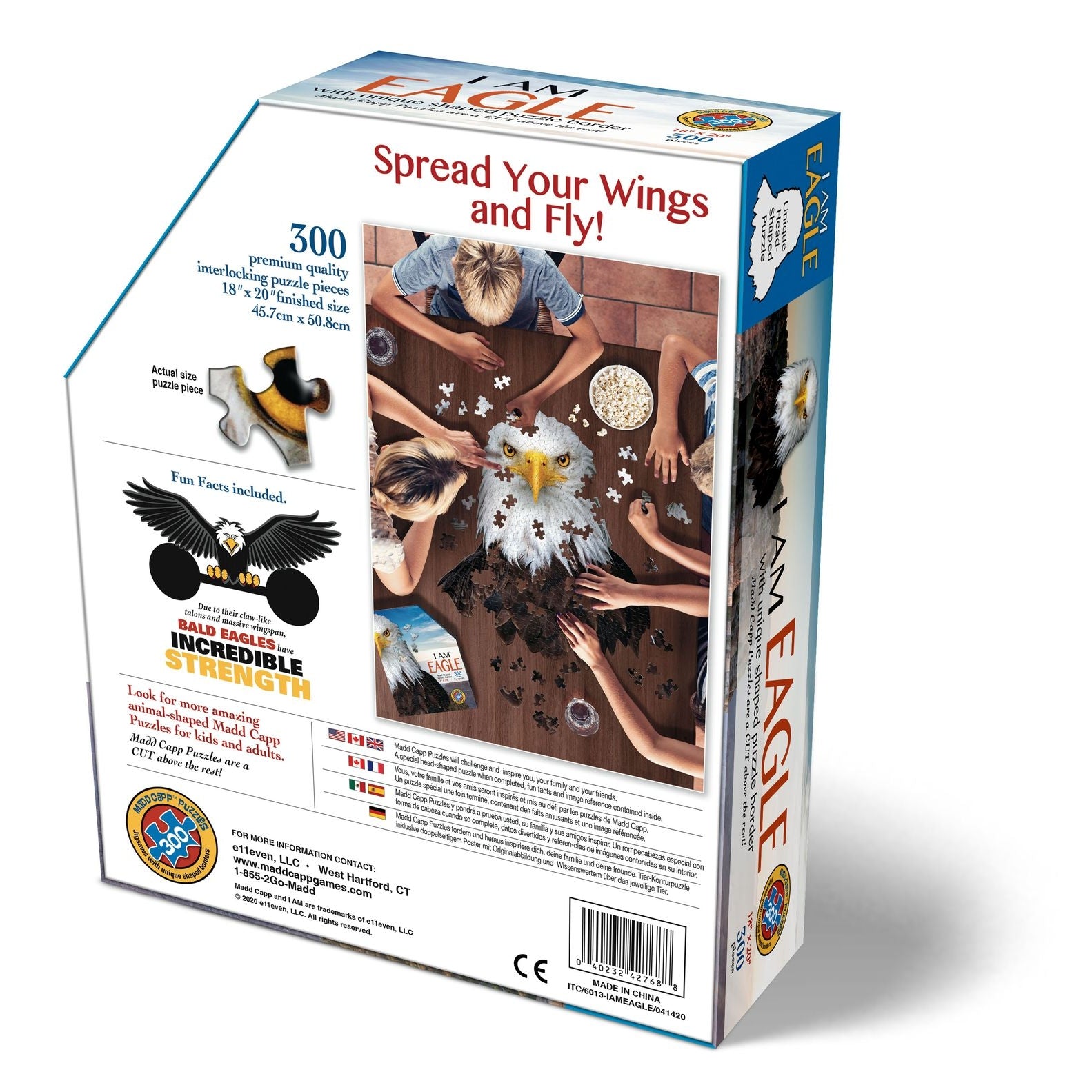 I Am Eagle 550 Piece Puzzle by Madd Capp