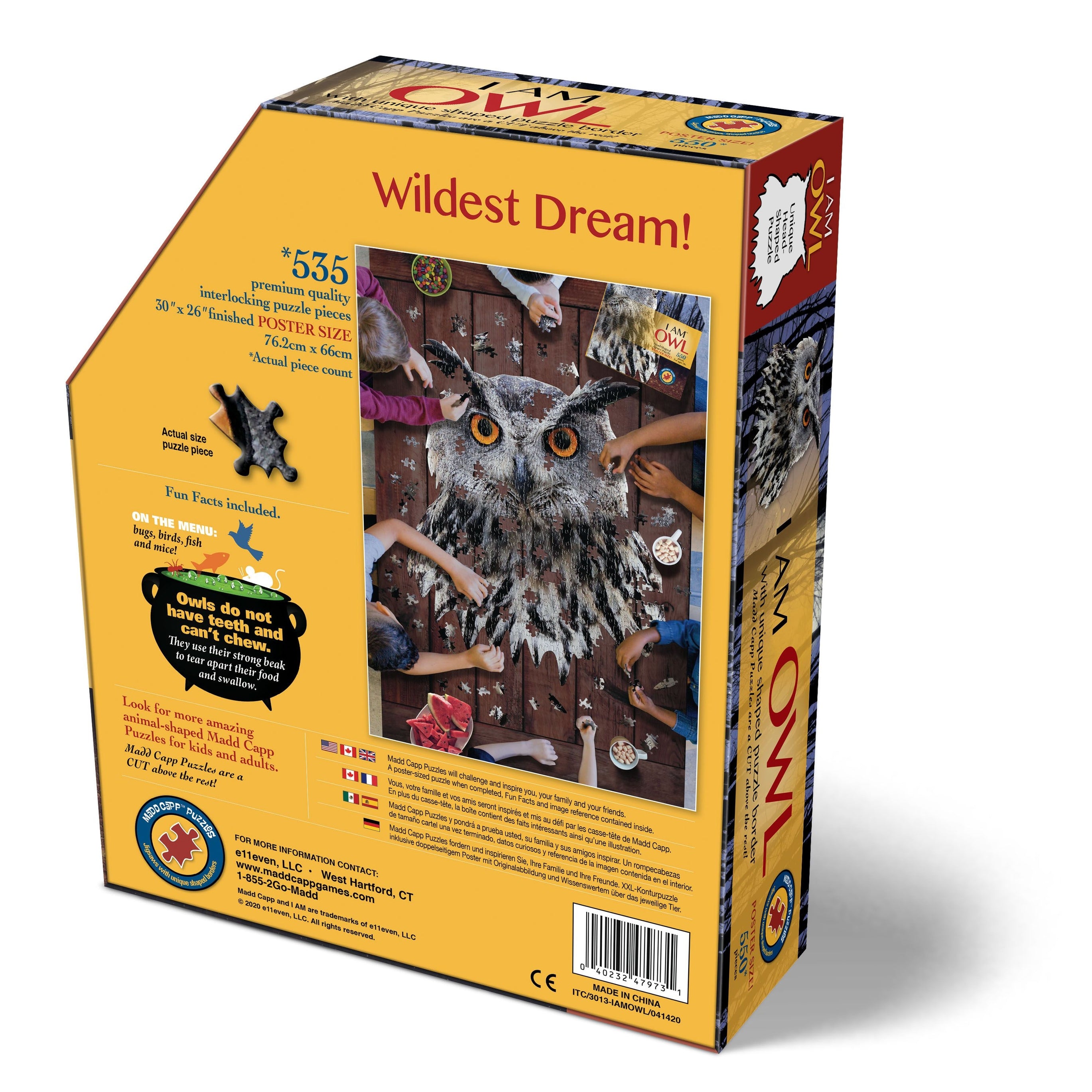 I Am Owl 550 Piece Puzzle by Madd Capp