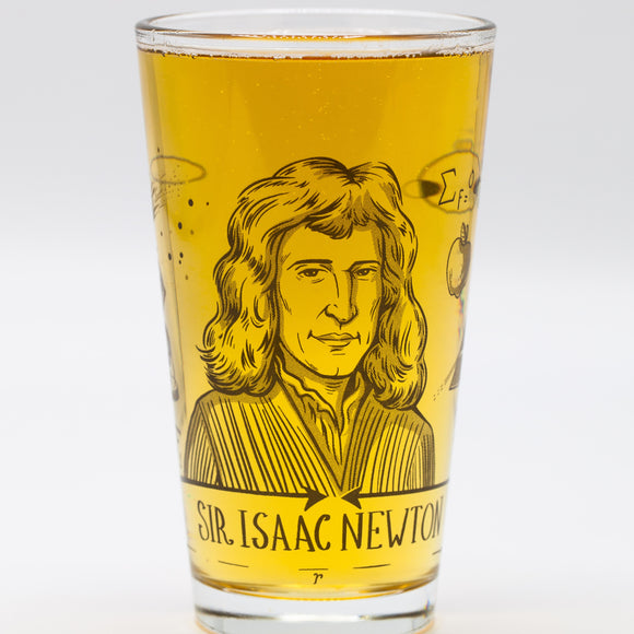 Isaac Newton - Heroes of Science Pint Glass