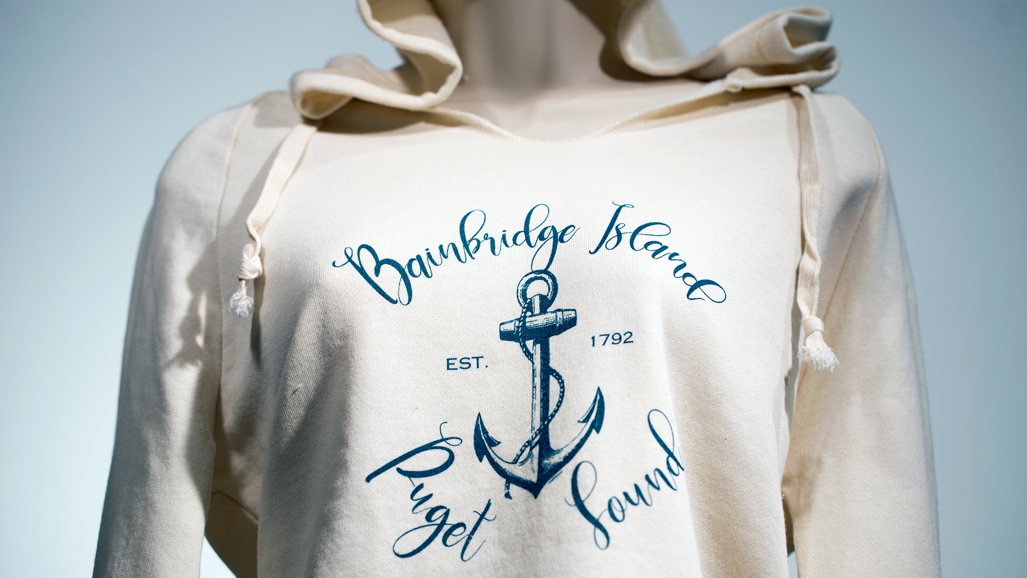 Bainbridge Island Hoodie - Puget Sound (Ivory)