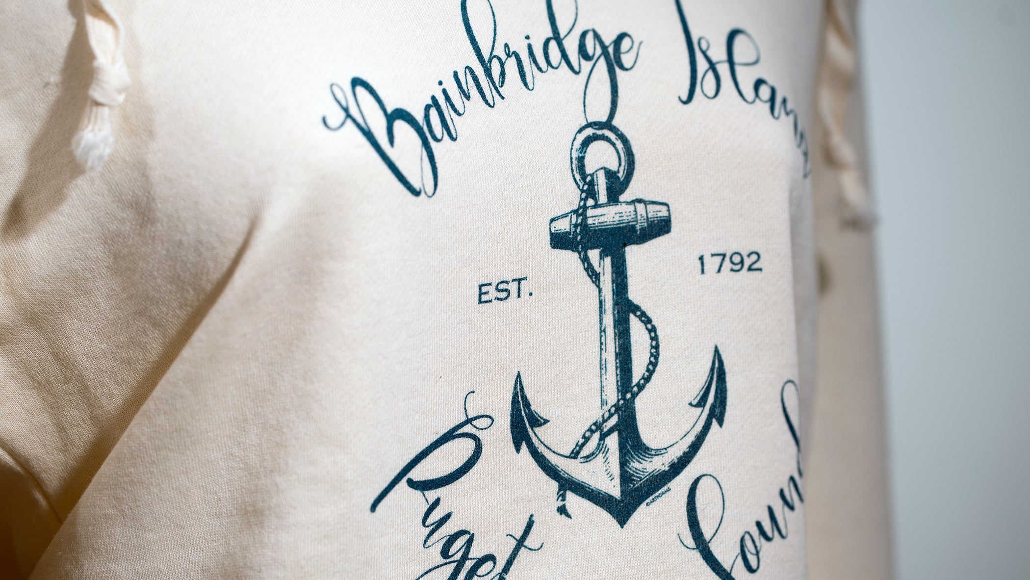 Bainbridge Island Hoodie - Puget Sound (Ivory)