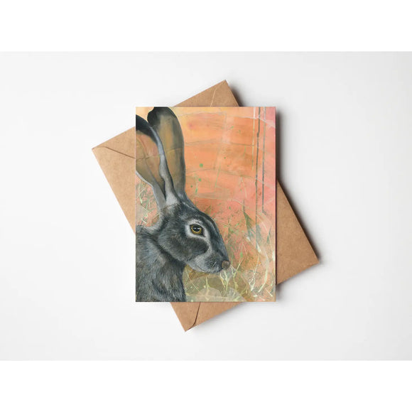 Jack Rabbit 5x7 Greeting Card