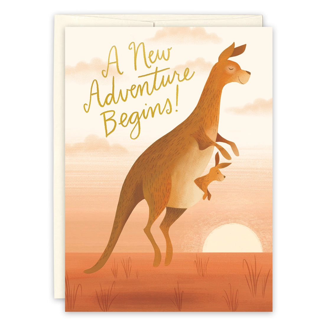 Kangaroo Baby Card
