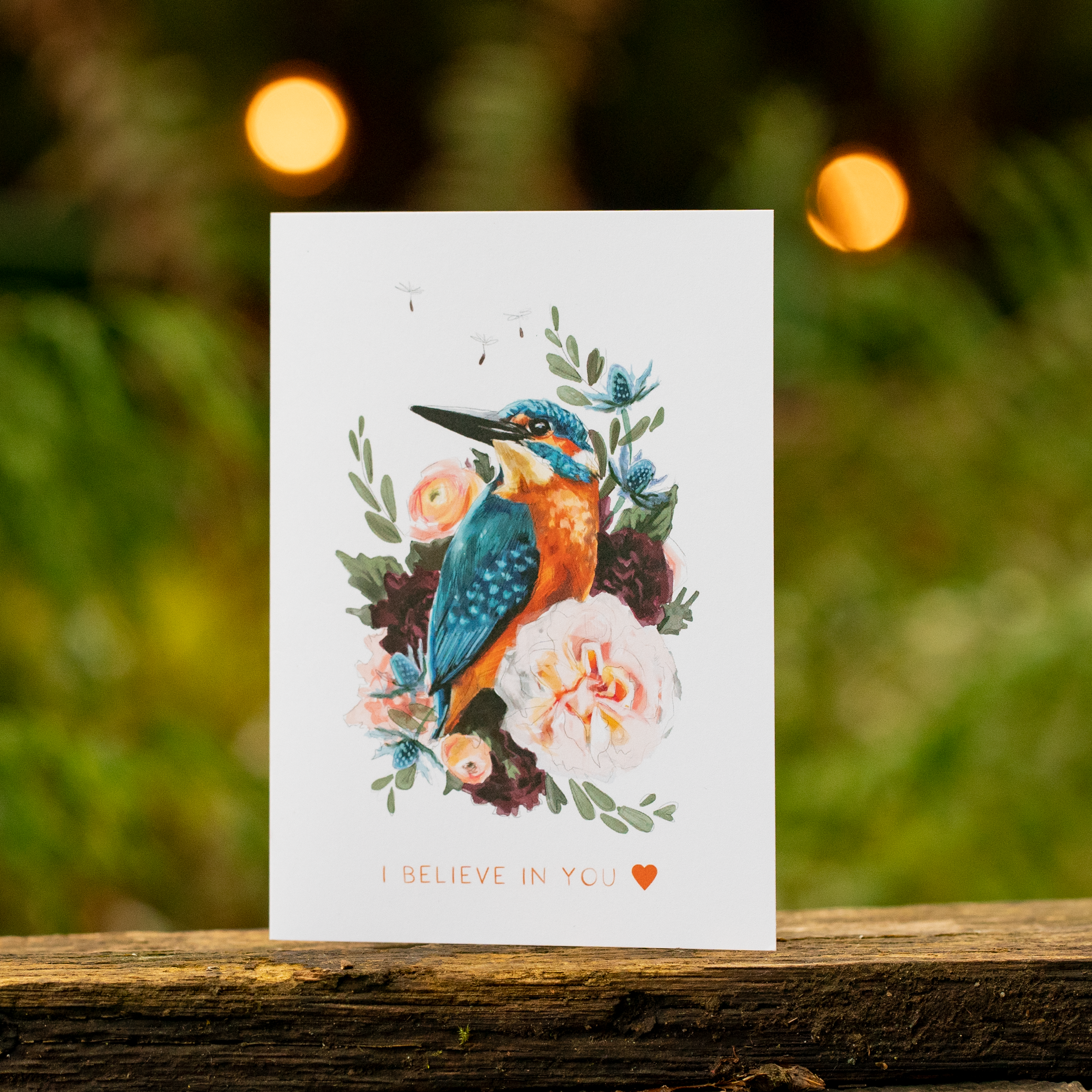 I Believe In You Kingfisher | Greeting Card