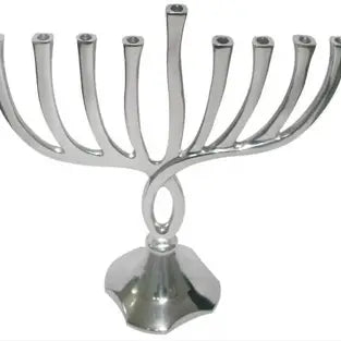 Metal Menorah Twist Design