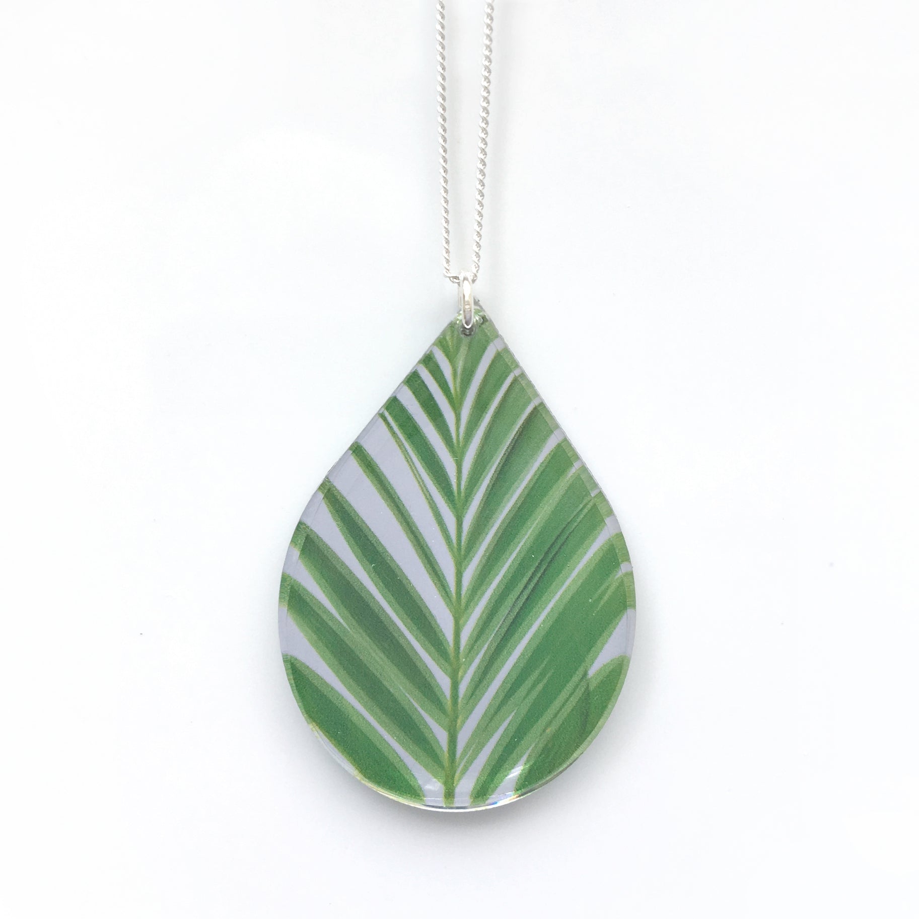Mirror Drip Palm Necklace