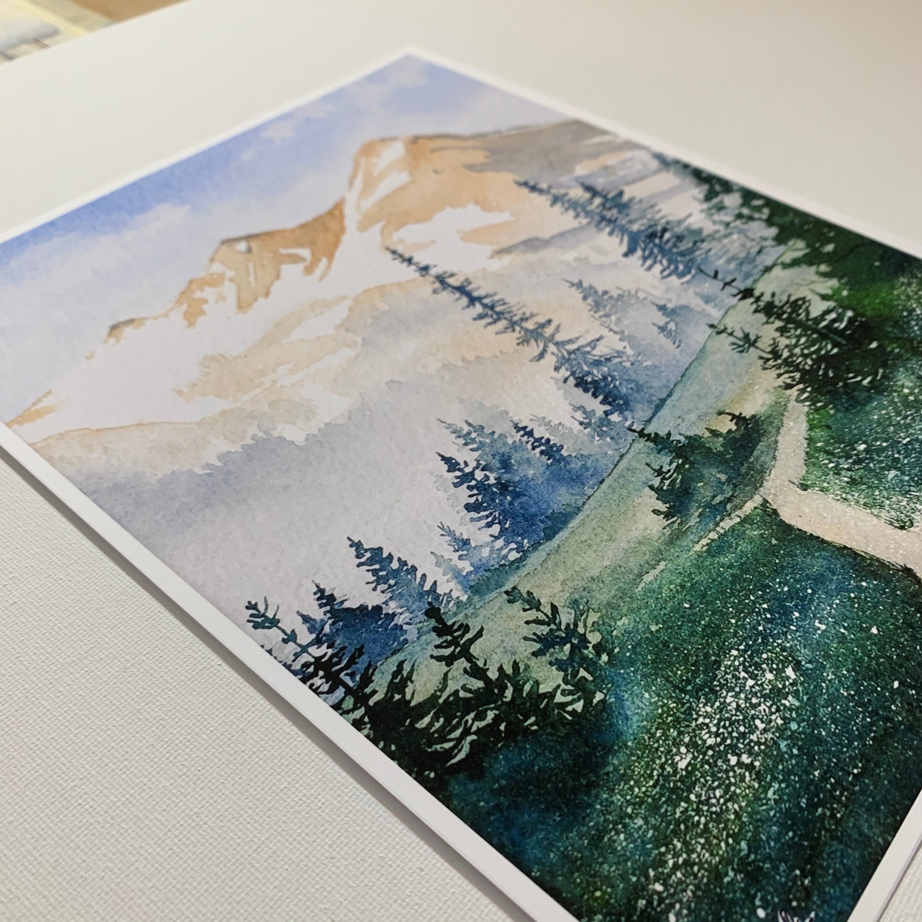 Mt. Rainier Summer Watercolor Giclée Print