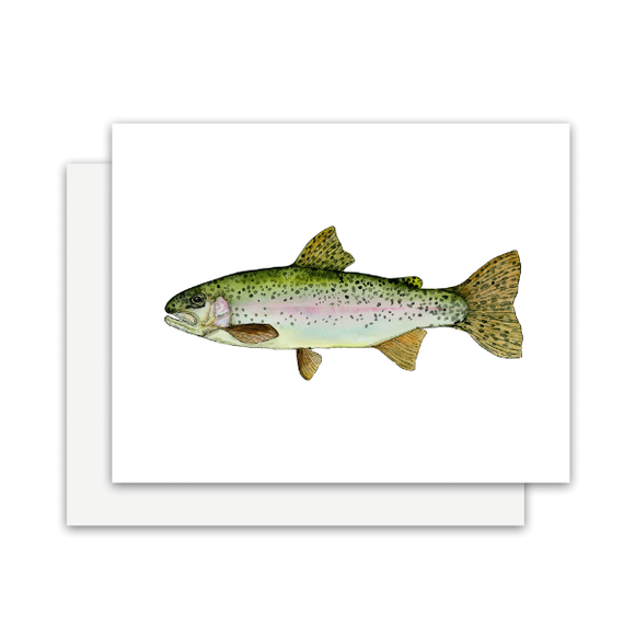 Muted Rainbow Trout Card