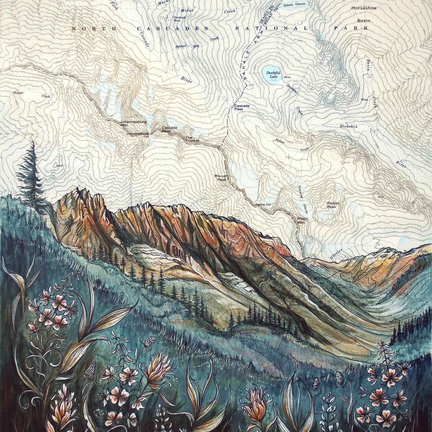 North Cascades National Park Fine Art Matted Print