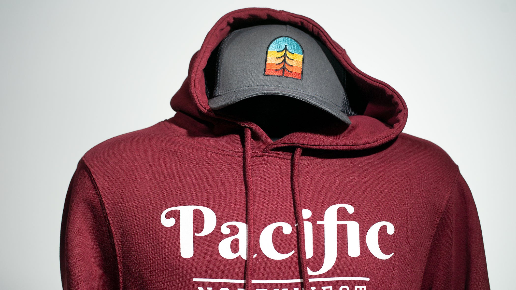 Pacific Northwest Pullover Hoodie | Crimson